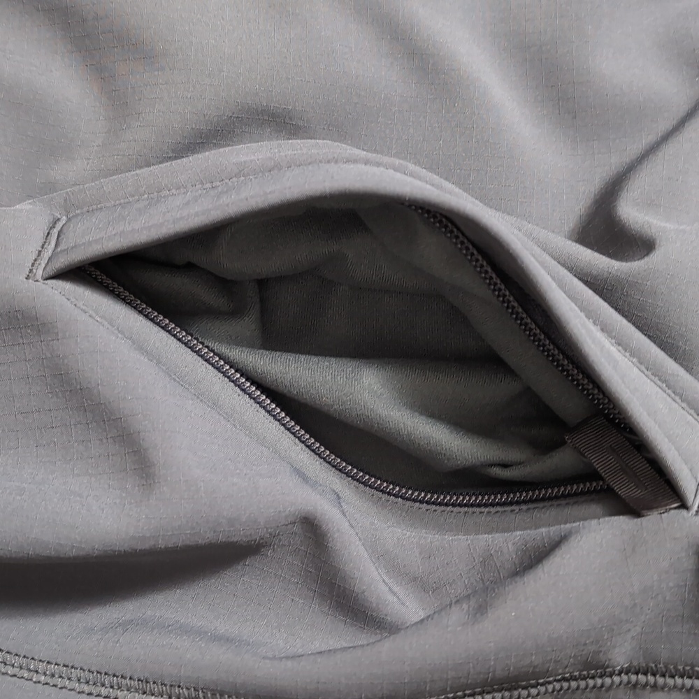 L.L. Bean Windproof Soft Shell Jacket Size Large In Alloy Gray Fleece Lined - Picture 10 of 13